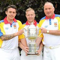 Scottish Triples Winners 2015 Gary Tate, David Junor  (S) & Mark Neil. 