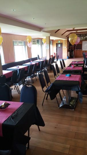 Club decorated for a party Club decorated for a party
