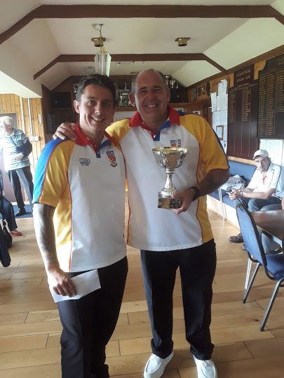 Scottish District 8 Pairs Winners 2018 Gary Tate & JJ Watson