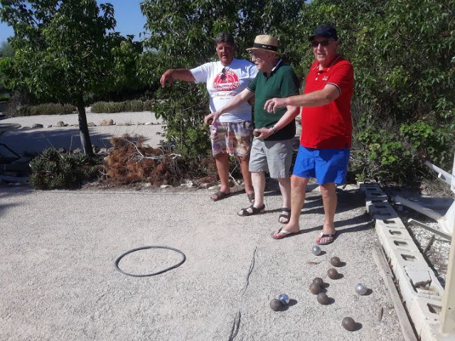 playing French Boules in Spain playing French Boules in Spain