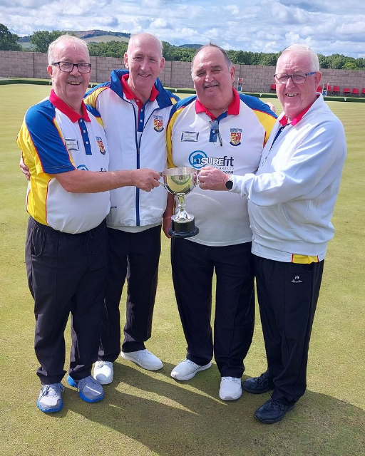 Willie Harper,  Andy Clark, Alan Fraser and Joe McIntyre (S)