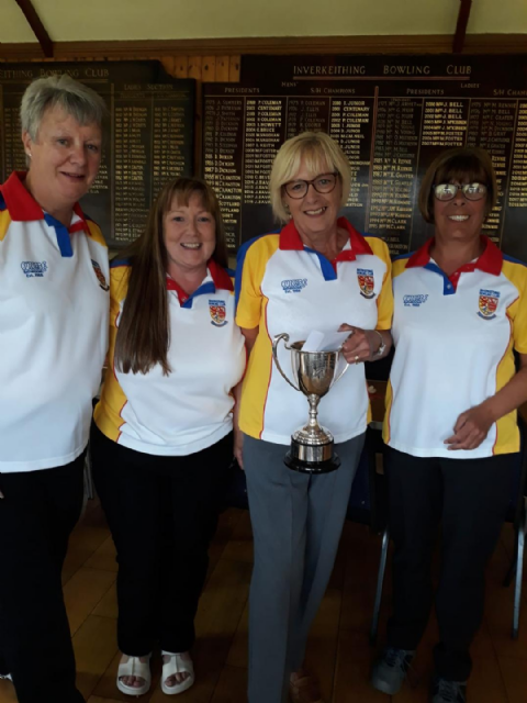 L-R Alison Beveridge, Eileen Marshall, Helen Hutton (S) & Lorraine Murdoch L-R Alison Beveridge, Eileen Marshall, Helen Hutton (S) & Lorraine Murdoch
