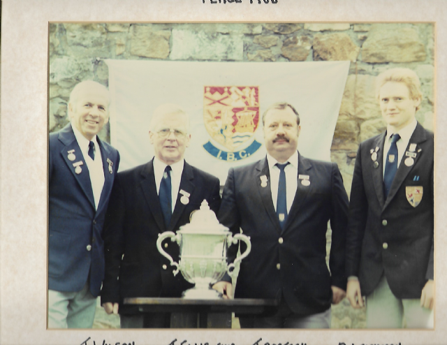 Peace Trophy Winners 1988 L-R Jock Wilson, J Ellis(S), J Bostock D Leishman