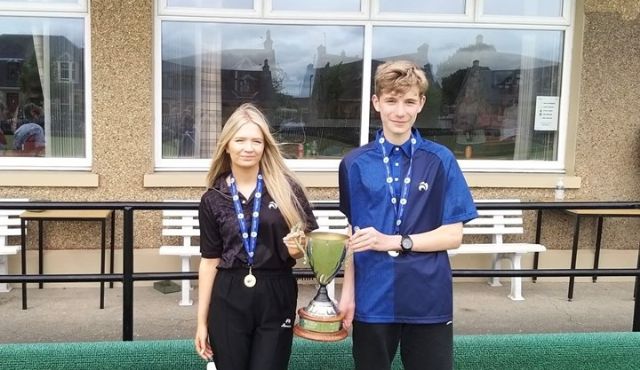 Alan Michie Youth U15 Pairs Winners 2024- Emily Houston & Frazer Lees (IBC)