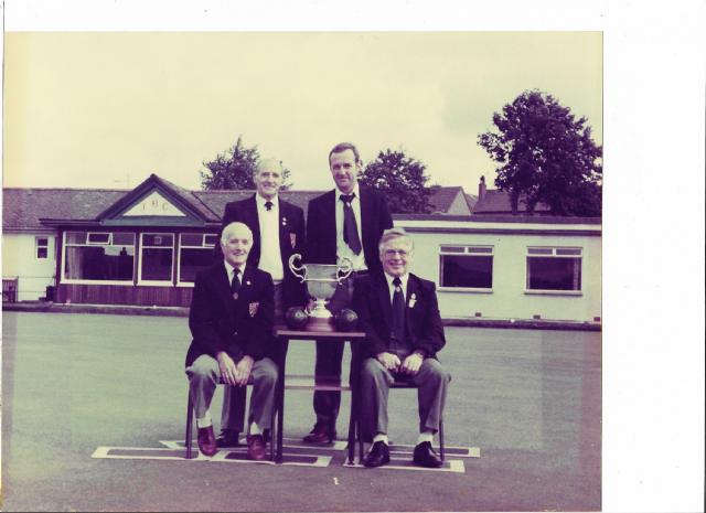Black Trophy Champions 1983 S Montgomery, W Gibson, J Moriarty, J Ellis (S)