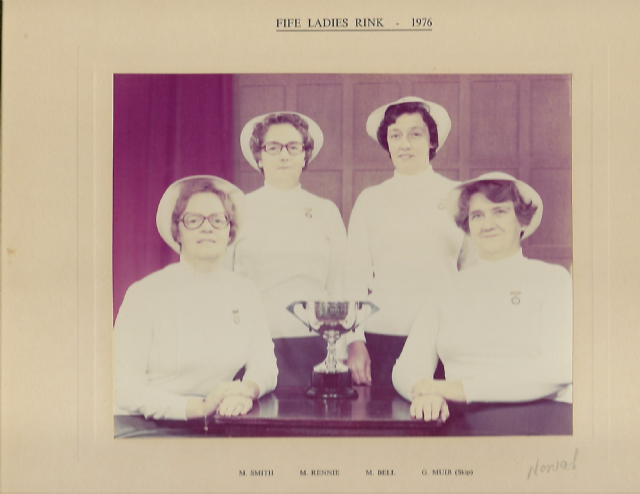 Fife Ladies Rink 1977 M Smith, M Rennie, M Bell & G Muir (S)